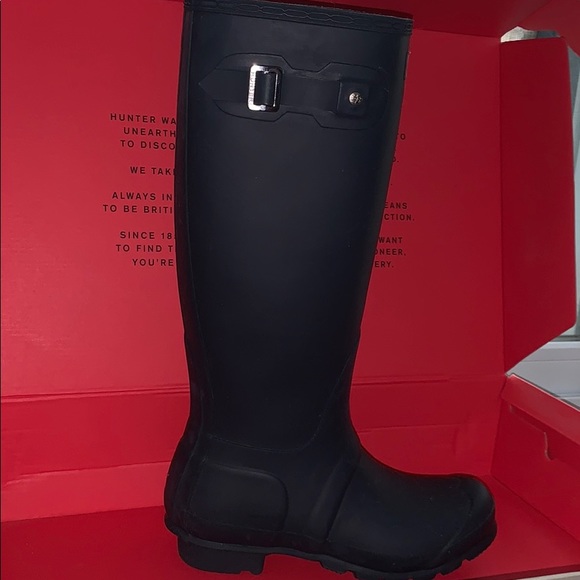 Hunter Navy Blue Original Tall boots